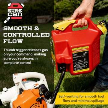 Surecan 2 Gallon Safety Container with Rotating Spout