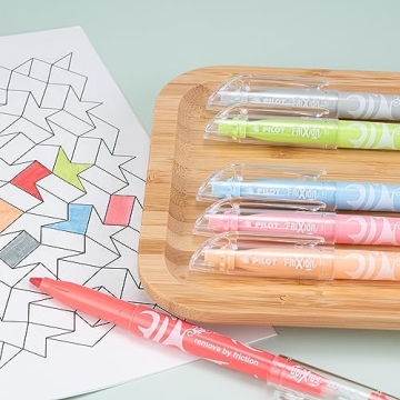 PILOT, FriXion Light Pastel Erasable Highlighters, Chisel Tip, Tub of 36, Assorted Colors