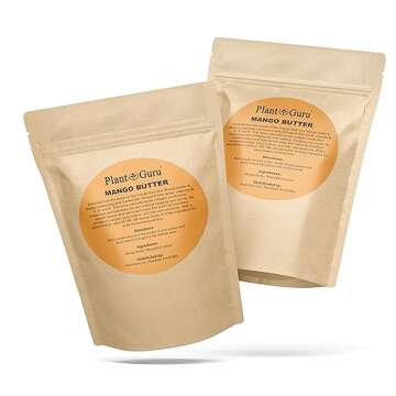 Raw Mango Butter 1 lb. Bar - 100% Pure Natural Unrefined - Great for Skin, and Hair Growth. DIY Soap...