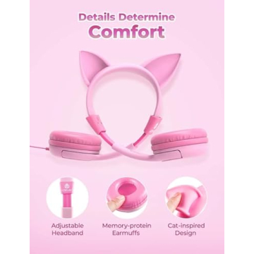 iClever HS01 Kids Headphones with Mic and Volume Control