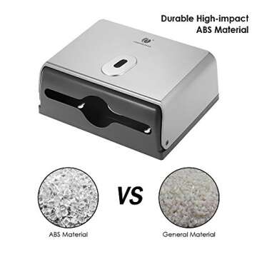 Toilet Tissue Dispenser, Paper Towel Dispenser, Wall-Mounted Bathroom Tissue Dispenser (Silver)