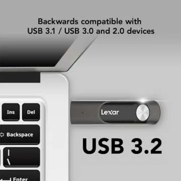 Lexar USB 3.2 Flash Drive - 128GB P30, Fast Storage
