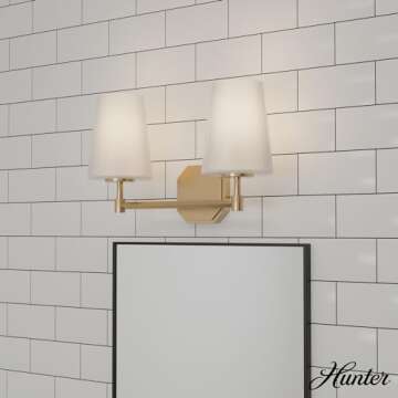 Hunter Fan Company 19880 Nolita Vanity Lighting, Alturas Gold