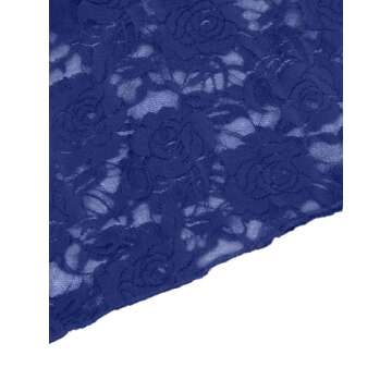 REORIA Womens Summer Sexy Lace Tank Tops Sleeveless Y2K Trendy Cute Crop Top Going Out Shirts 2025 Fashion Deep Blue Medium