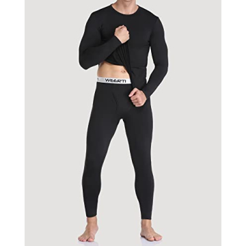 WEERTI Fleece Lined Thermal Underwear for Men