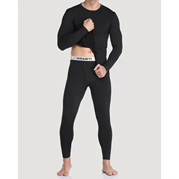 WEERTI Fleece Lined Thermal Underwear for Men