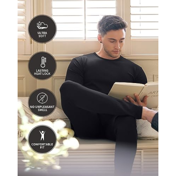 WEERTI Fleece Lined Thermal Underwear for Men