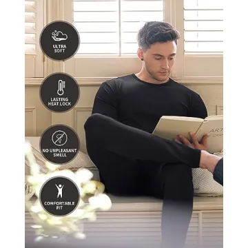 WEERTI Fleece Lined Thermal Underwear for Men