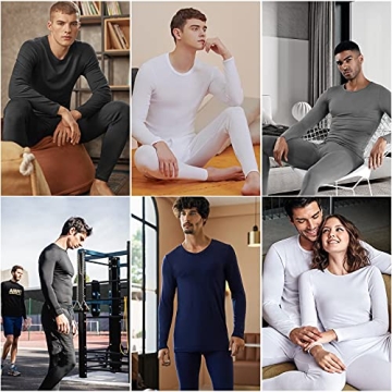 WEERTI Fleece Lined Thermal Underwear for Men