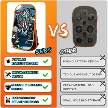 Quanquer Shooting Target for Nerf Toys Great for Kids Fun Outdoor Games