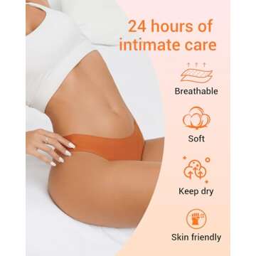 UGDUCK Seamless Thongs for Women, No Show Thongs Panties Breathable Seamless Sexy Underwear for Wome...