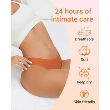 UGDUCK Seamless Thongs for Women, No Show Thongs Panties Breathable Seamless Sexy Underwear for Wome...