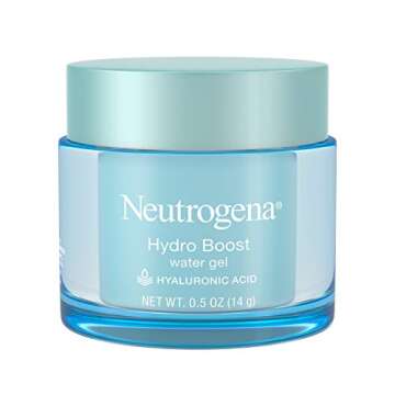 Neutrogena Hydro Boost Hyaluronic Acid Hydrating Water Face Gel Moisturizer for Dry Skin, Oil-Free, ...