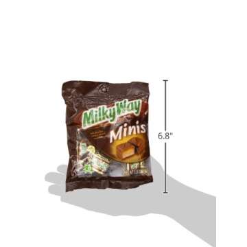 MILKY WAY Milk Chocolate Minis Size Candy Bars 3-Ounce Bag (Pack of 12)