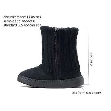Stylish REDVOLUTION Kids Boots for Girls Winter Fun
