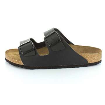 Birkenstock Unisex Arizona Sandal,Black Birko-Flor,39 M EU
