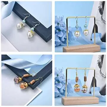 AGCFABS 350pcs 20×17mm 7 Color Earring Hooks Hypo-allergenic Ear Wires Fish Hooks with a Transparent Plastic Box Jewelry Findings for DIY Jewelry Making (350)