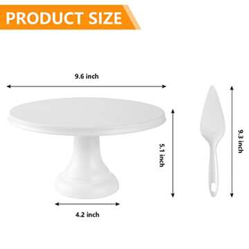 Round Cake Stand with Spatula for Elegant Displays