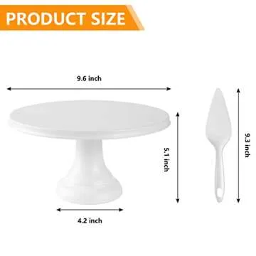 Round Cake Stand with Spatula for Elegant Displays