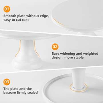 Round Cake Stand with Spatula for Elegant Displays