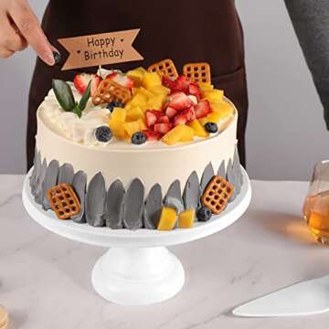 Round Cake Stand with Spatula for Elegant Displays