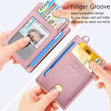 FurArt Slim Minimalist Wallet, Front Pocket Wallets, RFID Blocking, Credit Card Holder for Men & Women