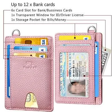 FurArt Slim Minimalist Wallet, Front Pocket Wallets, RFID Blocking, Credit Card Holder for Men & Women
