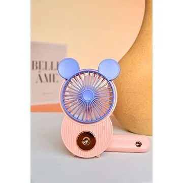 LACOVIA Mickey Misting Mini Fan - Portable & Rechargeable