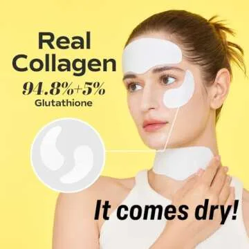 SUNGBOON EDITOR Deep Collagen Melting Patch 6pcs | Under Eye and Neck Anti- Wrinkle Patches with Rea...