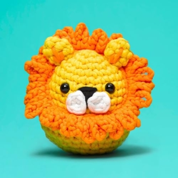 The Woobles Beginner's Crochet Kit - Sebastian the Lion
