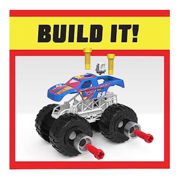 Just Play Hot Wheels Monster Truck Builder Set - Creative Fun