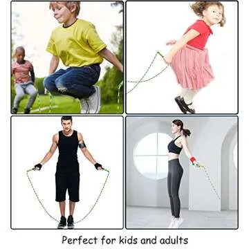 Amble Adjustable Soft Beaded Jump Rope for All Ages