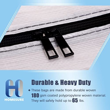 Large Moving Storage Bags with Zippers & Handles