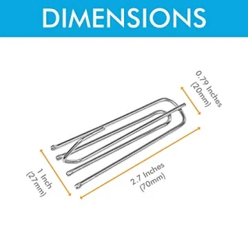 Stainless Steel Curtain Pleater Hooks - 30 Pack for Stylish Draping