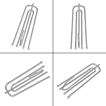 Stainless Steel Curtain Pleater Hooks - 30 Pack for Stylish Draping