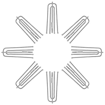 Stainless Steel Curtain Pleater Hooks - 30 Pack for Stylish Draping