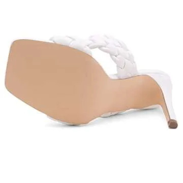 Herstyle Womens Lilah Braided Heeled Sandals for Every Occasion