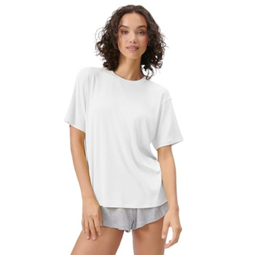 Florence by Mills Women's Cozy Crush Boyfriend Tee - Soft, Oversized Comfort