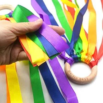 MERCO Rainbow Streamers Hand Kites for Kids Outdoor Fun