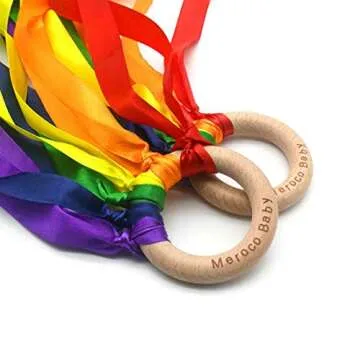 MERCO Rainbow Streamers Hand Kites for Kids Outdoor Fun