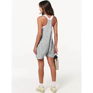 ANRABESS Summer Casual Sleeveless Romper for Women