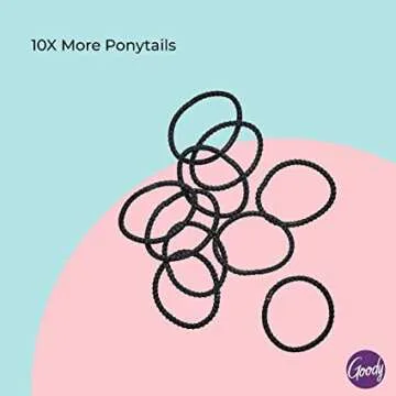 Goody Women's Elastic Hair Ties for All Hair Types