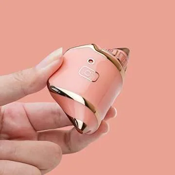 Bqepe for Kia Key Fob Cover Keychain Fit for Kia Ceed Cerato Forte NIRO Seltos Sorento Soul Sportage Telluride Smart Key Shell Case (Rose pink)