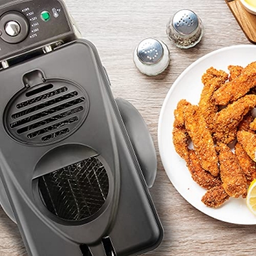 OVENTE Deep Fryer 2L Capacity, 1500W Adjustable Temperature