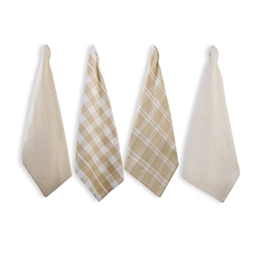 Premium Cotton Kitchen Towels - Pack of 4