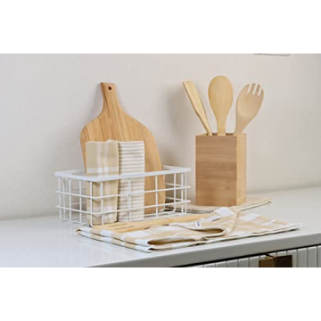 Premium Cotton Kitchen Towels - Pack of 4