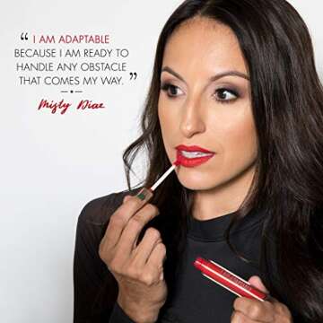 RealHer Matte Liquid Lipstick - I Am Adaptable - Classic Red - Highly Pigmented, Long Lasting, Lightweight Formula