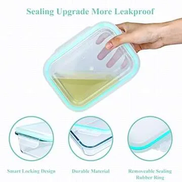 Aiduy 24-Piece Glass Food Storage Container Set