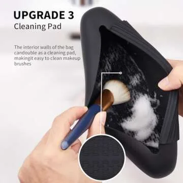AGIKET Silicone Makeup Brush Holder - Travel Friendly & Durable