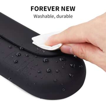 AGIKET Silicone Makeup Brush Holder Travel Cosmetic Bag：Soft Portable Cosmetic Face Brushes Holder with Upgrade Anti-Fall Out Magnetic Closure, Large Travel Makeup Brush Case - Black